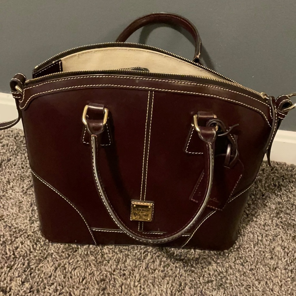 Dooney and Bourke leather domed satchel.